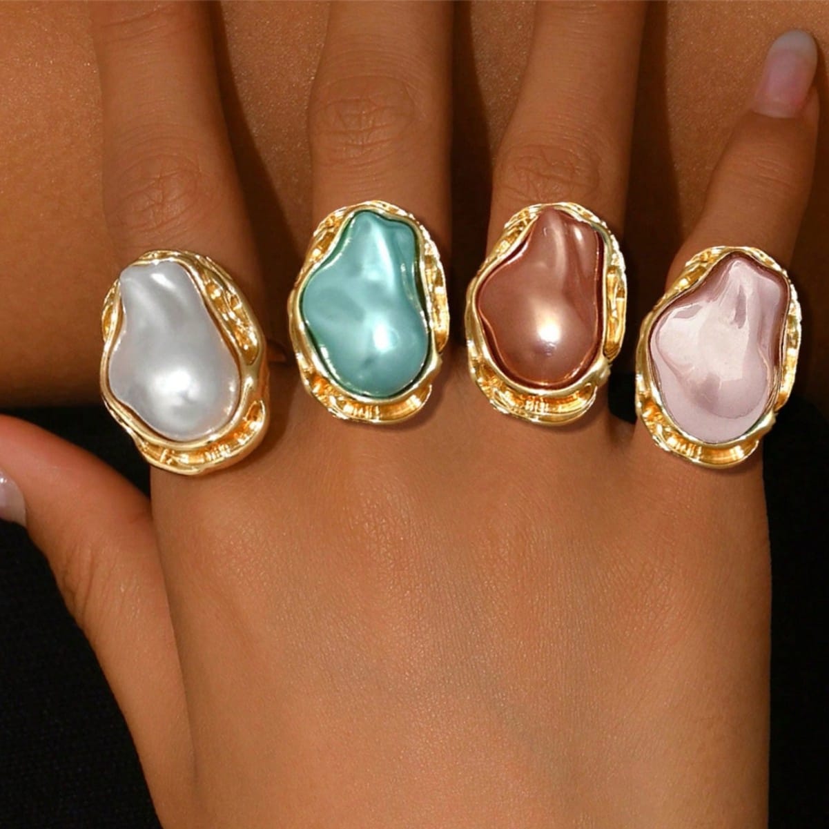 Chromatic Quartet Rings - Set of 4
