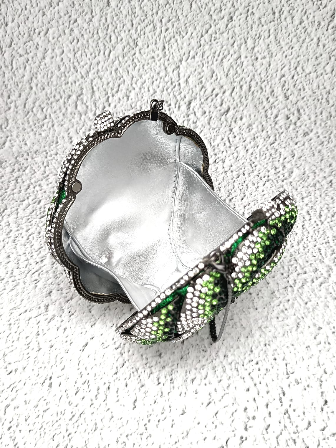 Luxury Crystal Rose Clutch Bag for Women – Designer Rhinestone Flower Evening Bag for Parties & Weddings