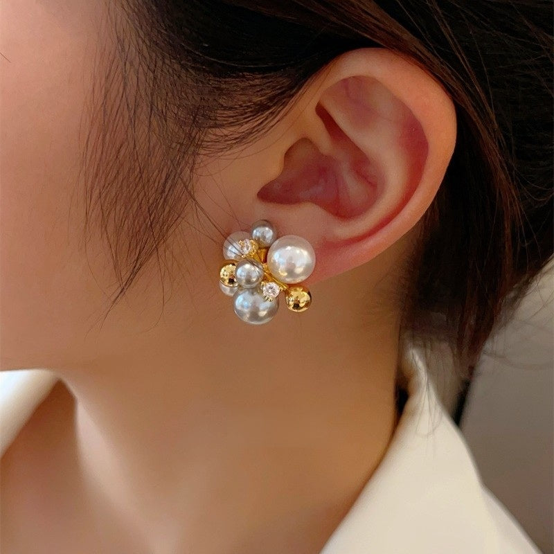 Halo Pearl Studs