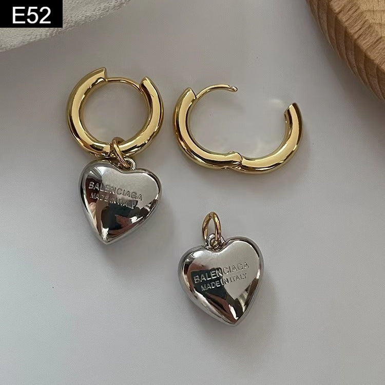 Metal Heart Earring