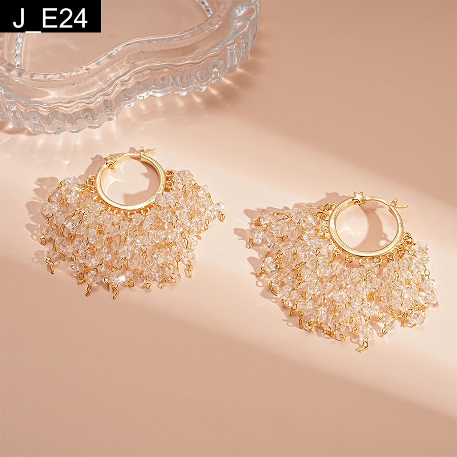 Champagne Cascade Earring