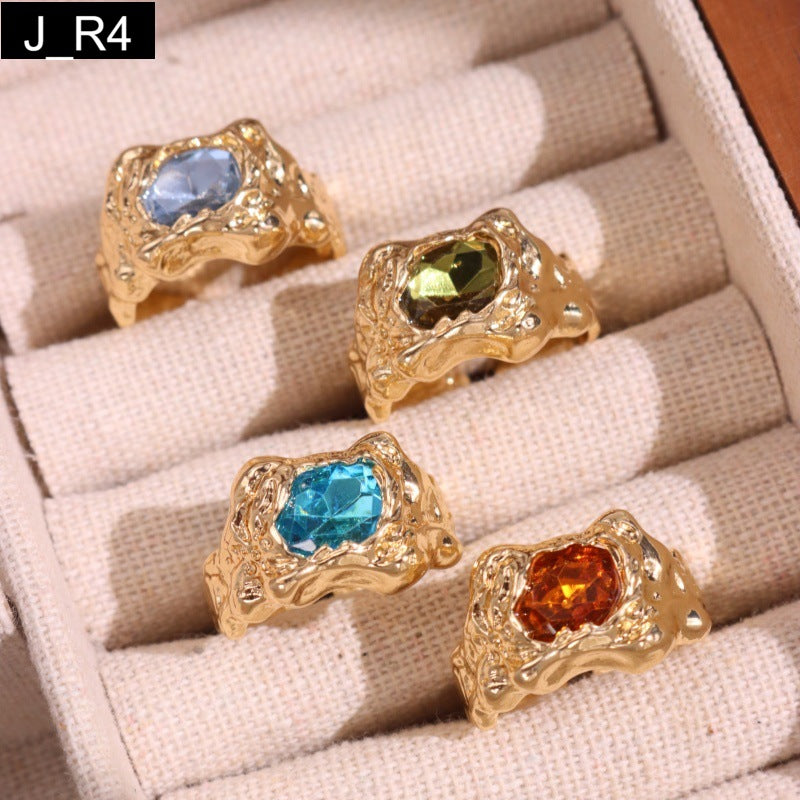 Geode Rings Set of 4