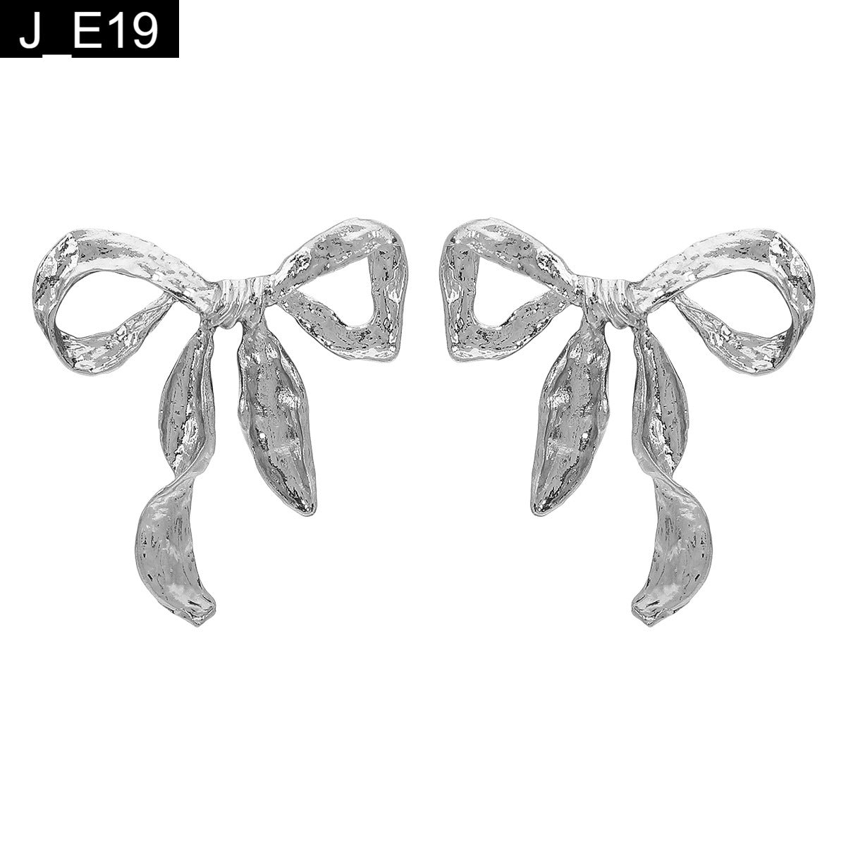 Molten Ribbon Bow Earring
