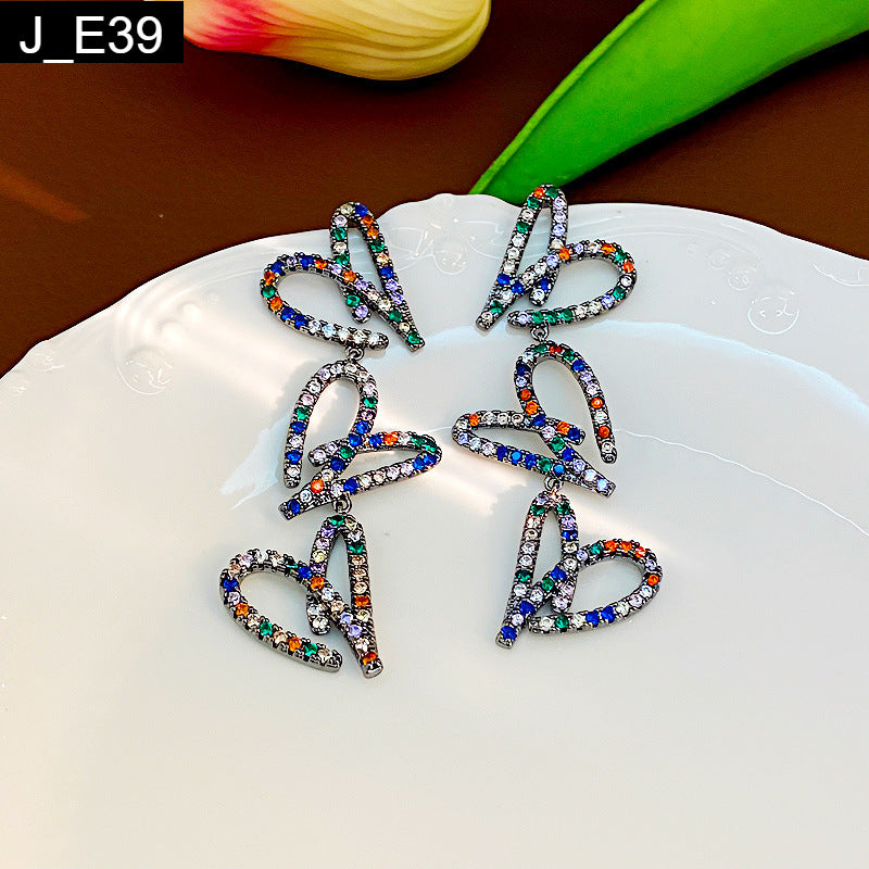 Harlequin Love Earring
