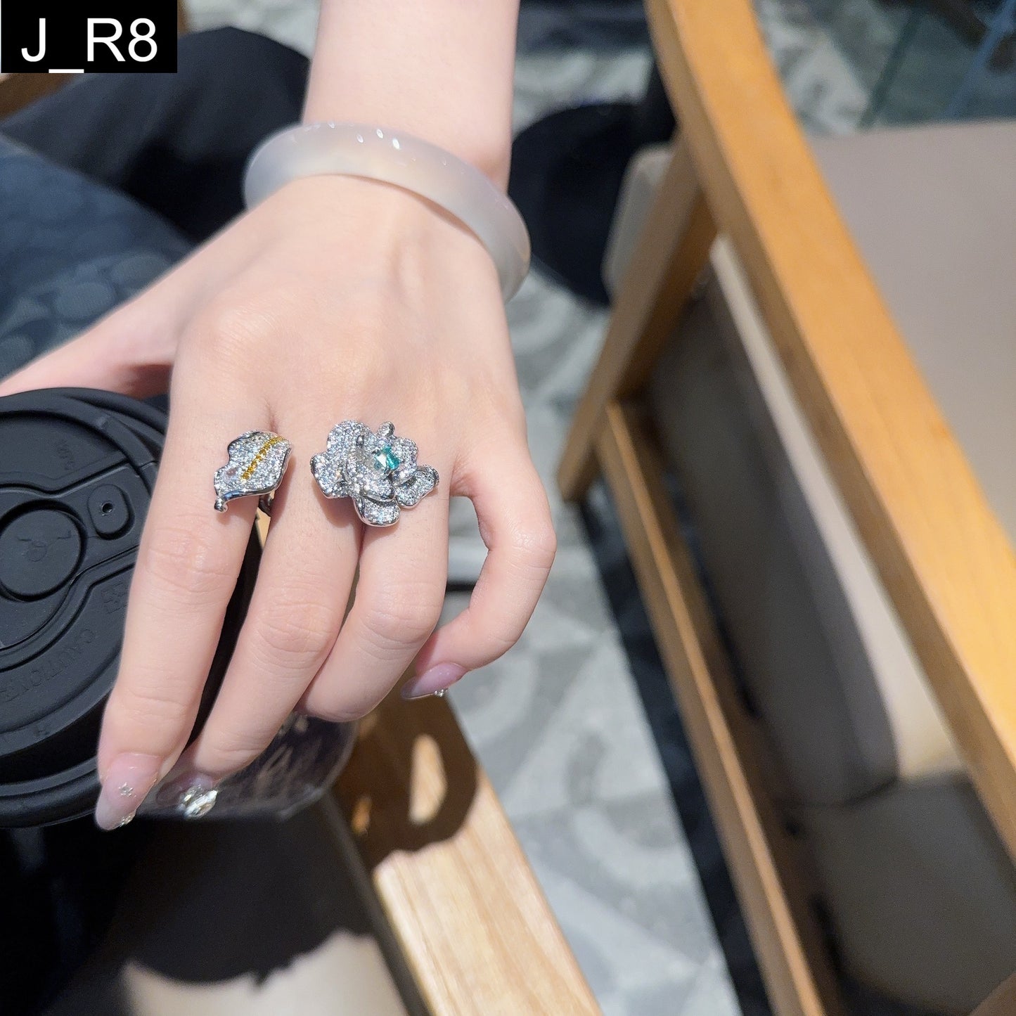 Emerald Lotus Ring