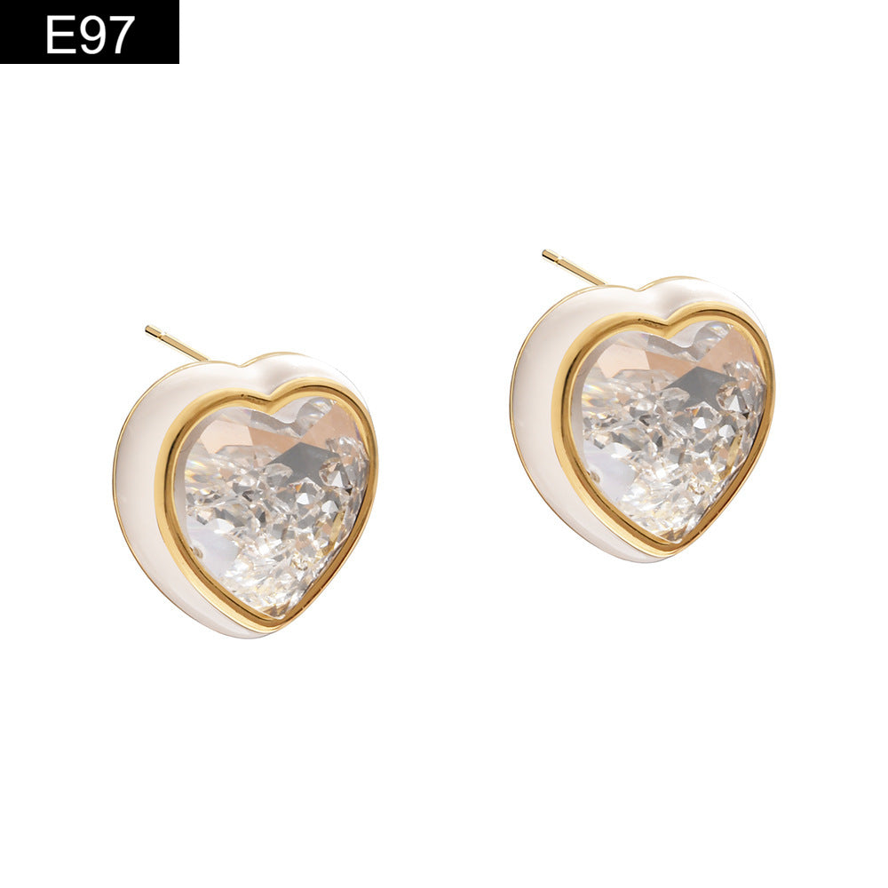 Heart Stud Earring - E97
