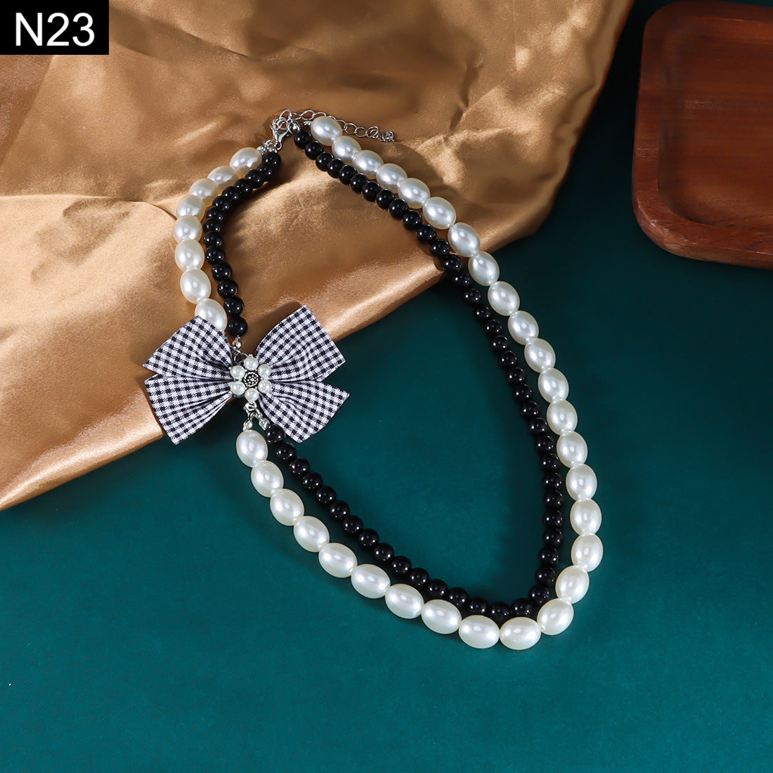 Pearl Tie Necklace - N23