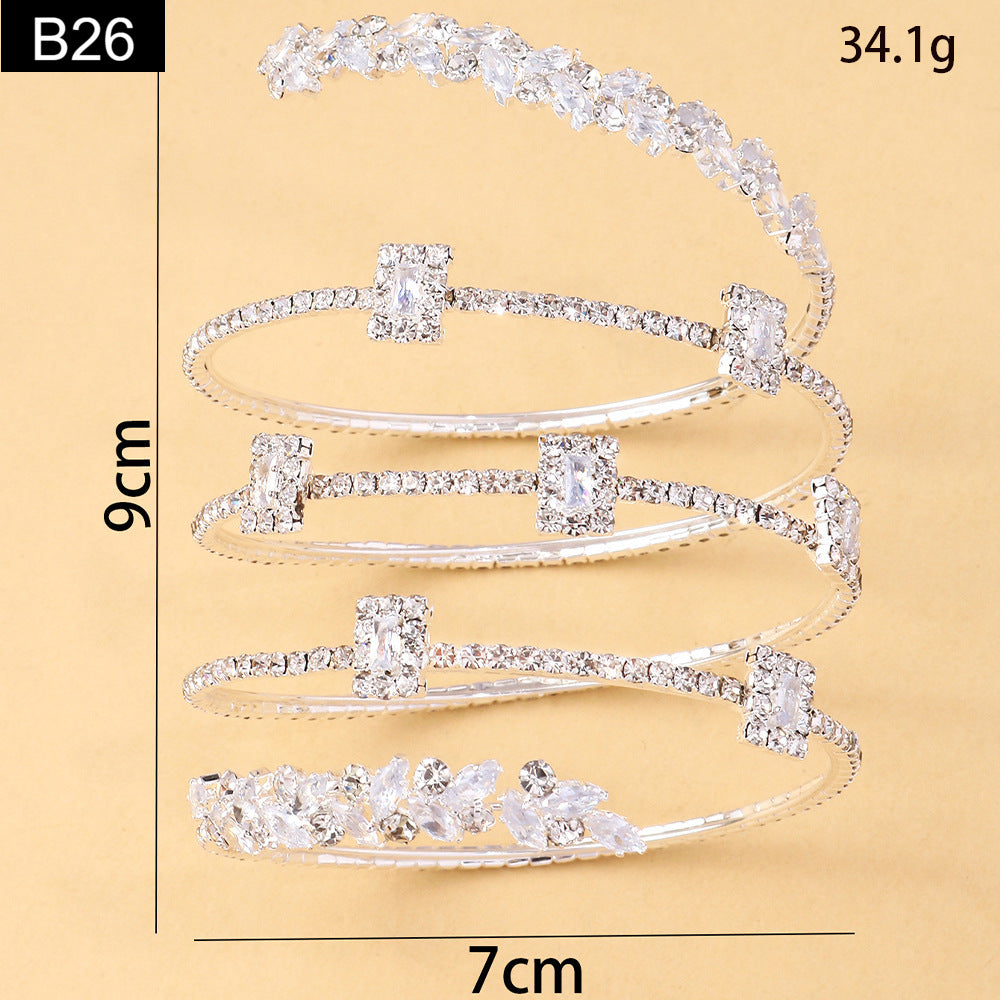 Diamond Spiral Bracelet - B26