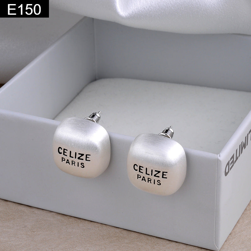 Matte Square Earring - E150