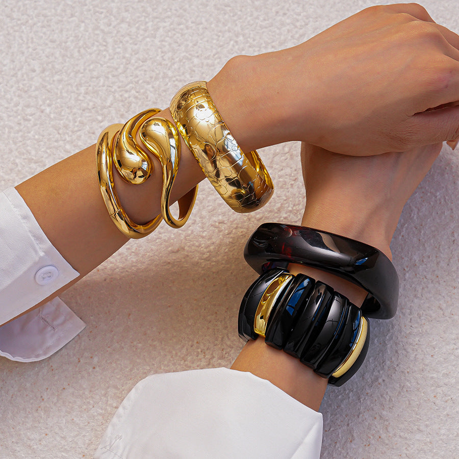 Labyrinth Bracelet Stack