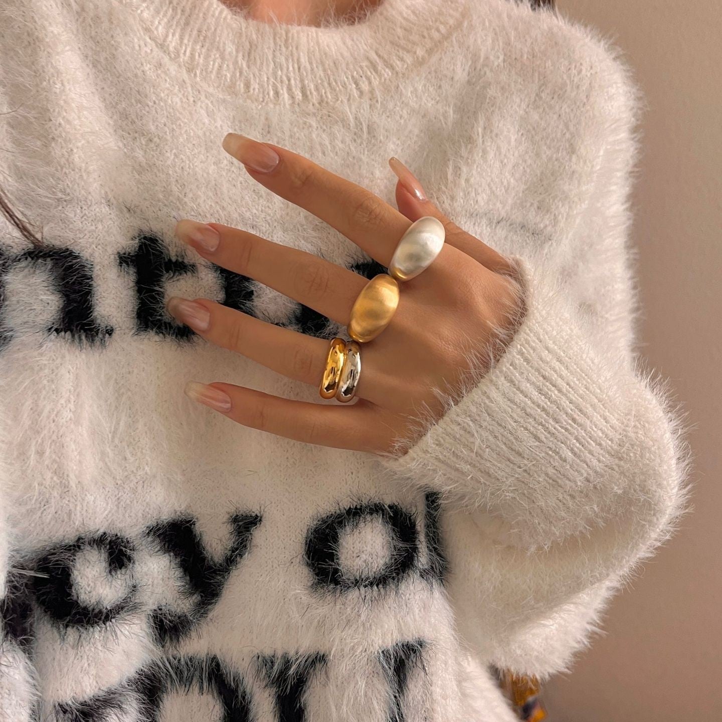 Pebble Path Rings