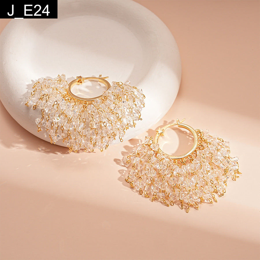 Champagne Cascade Earring