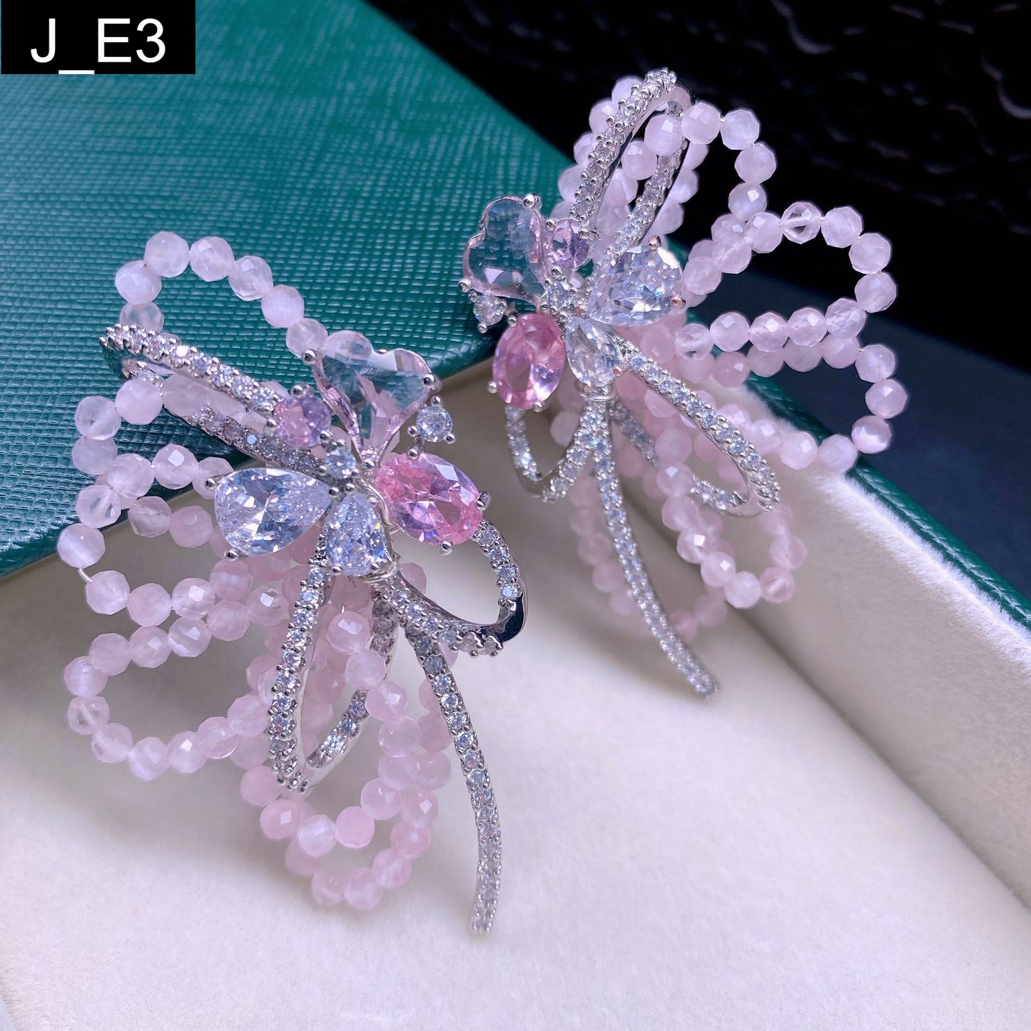 Rose Quartz Earring