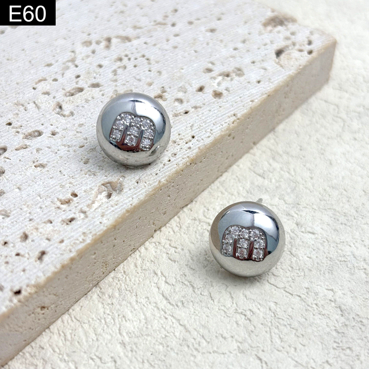 Monogram Orb Studs