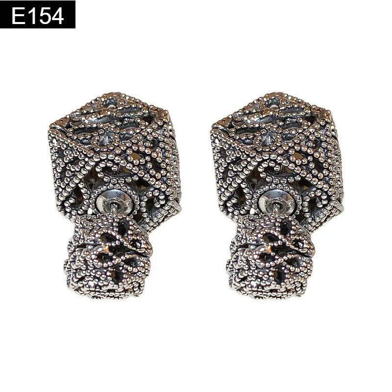 Gothic Abstract Earring - E154