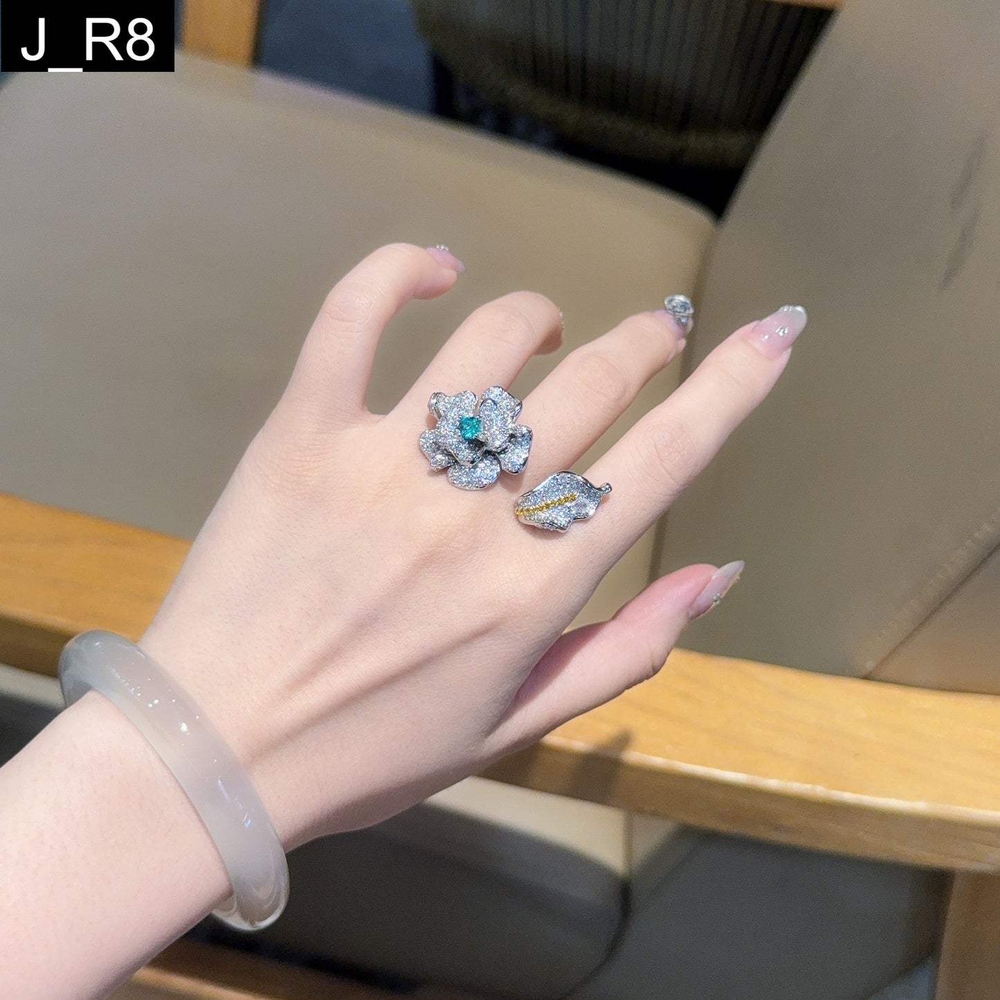 Emerald Lotus Ring
