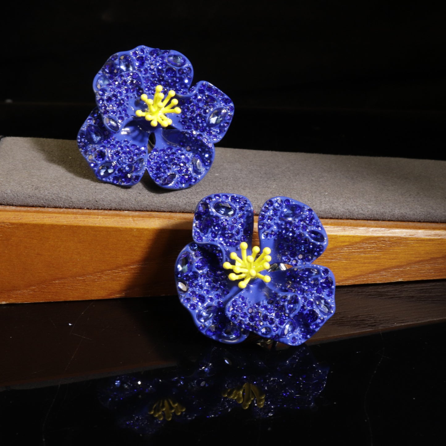 Sapphire Petal Earring