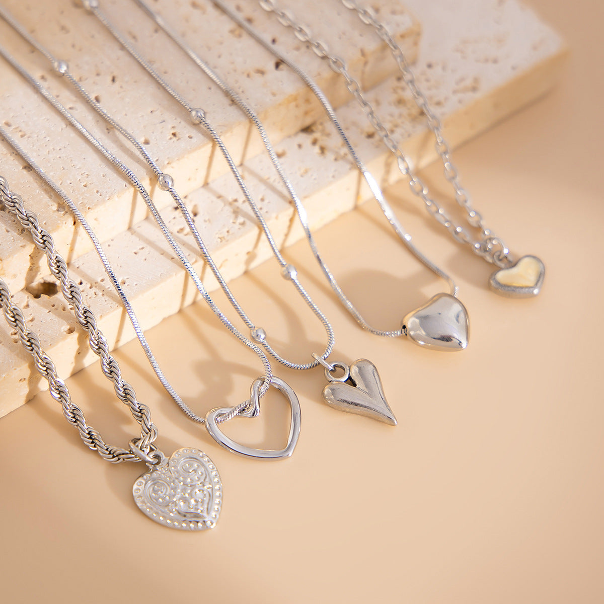 Heartstrings Stack Necklace