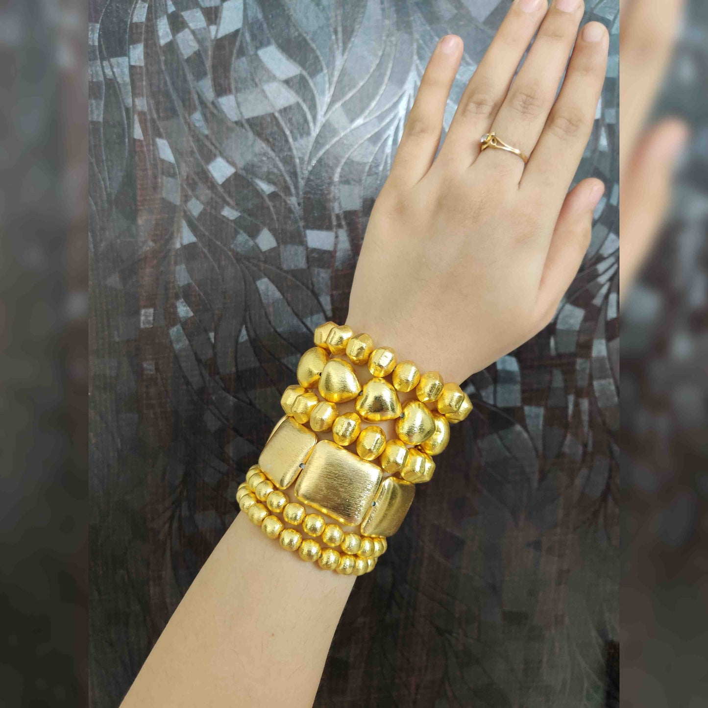 Stack of Six Bracelets 1