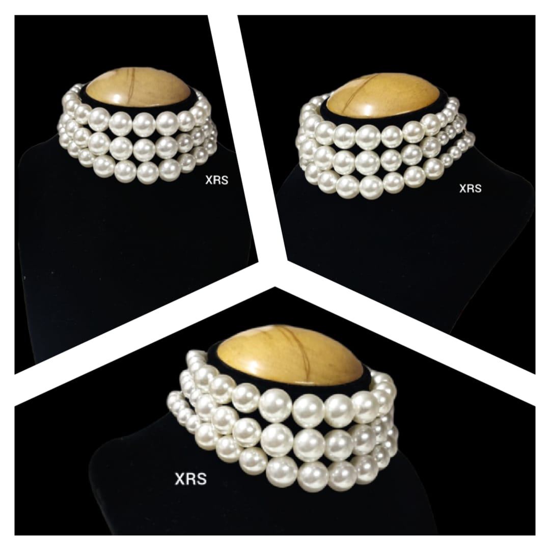 3 Line Graduated Pearl Choker