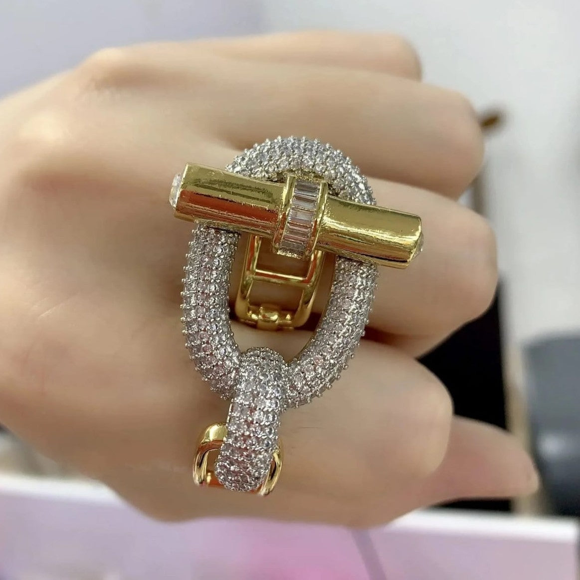 Zirconia Knot Ring