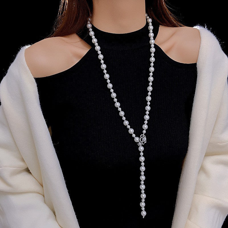 Camellia Pearl Necklace