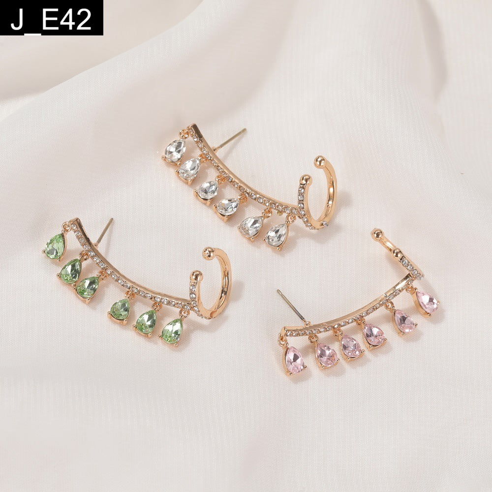 Shimmering Dewdrop Earcuffs