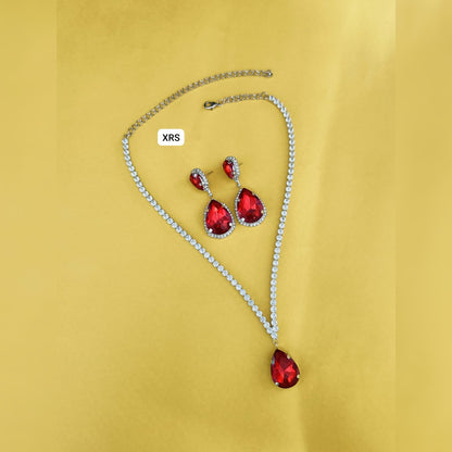 American Diamond Drop Combo
