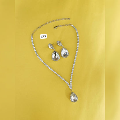 American Diamond Drop Combo