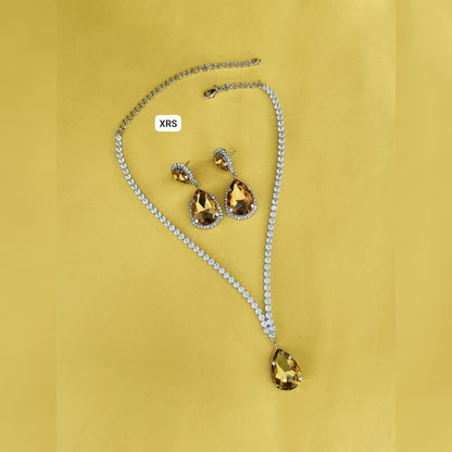 American Diamond Drop Combo