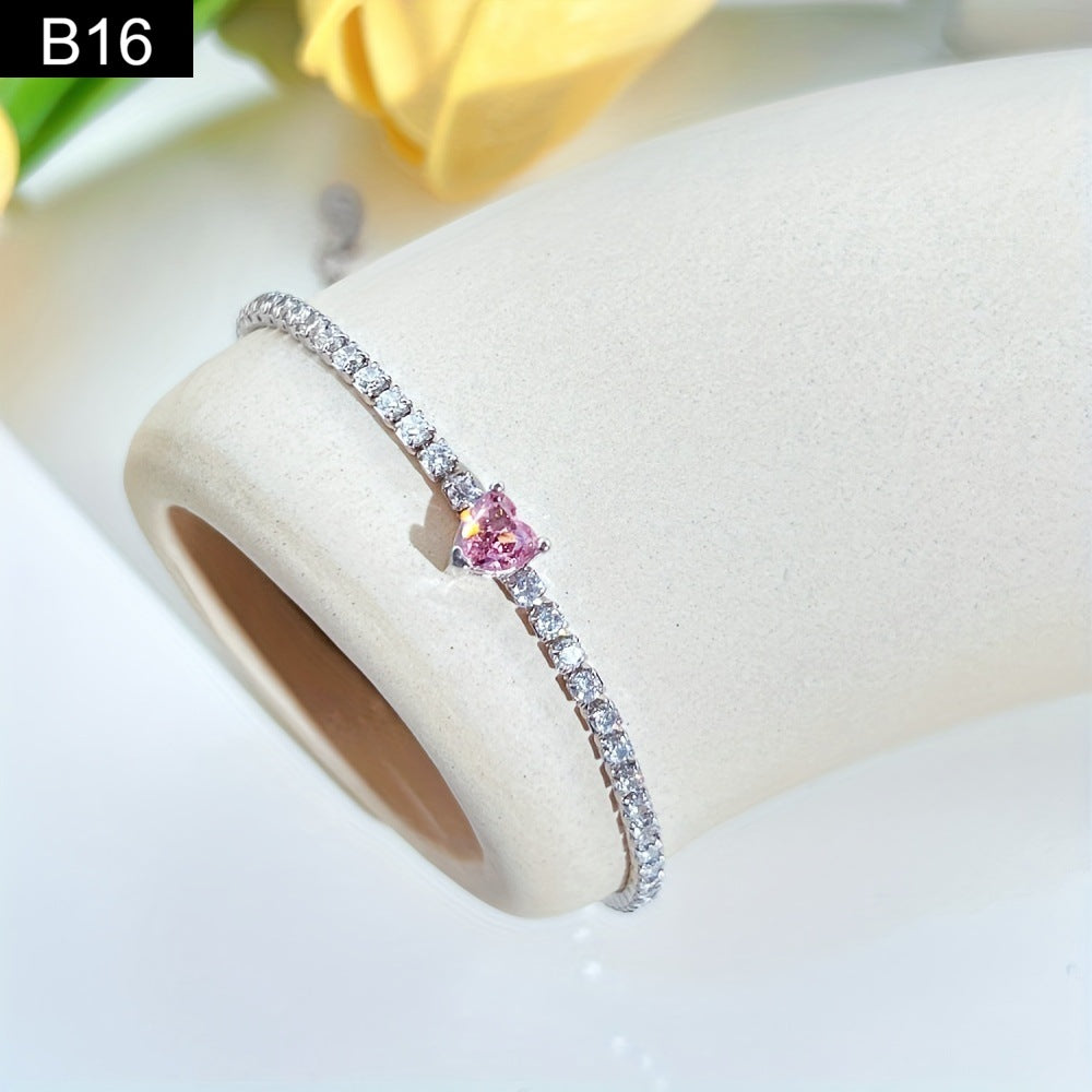 Heart Gem Bracelet - B16
