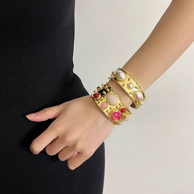 Royal Glow Gemstone Bangle