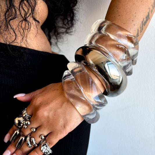 Chrome Current Bracelet Stack
