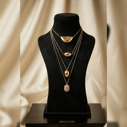 Dynasty Minimalist Four-Strand Necklace