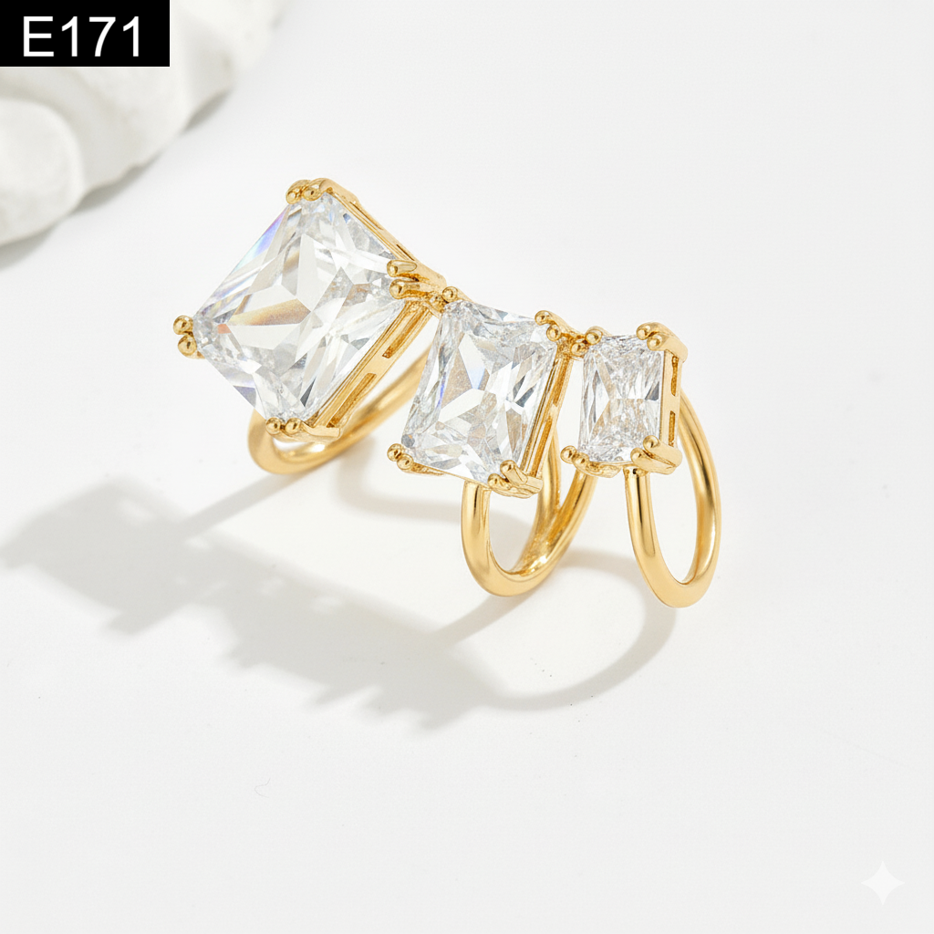 Ice Block Earcuff - 171