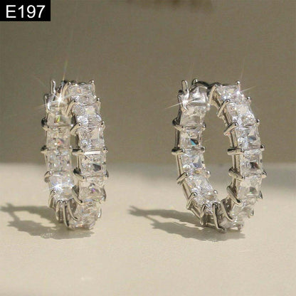 Crystal Mini Hoops - E197