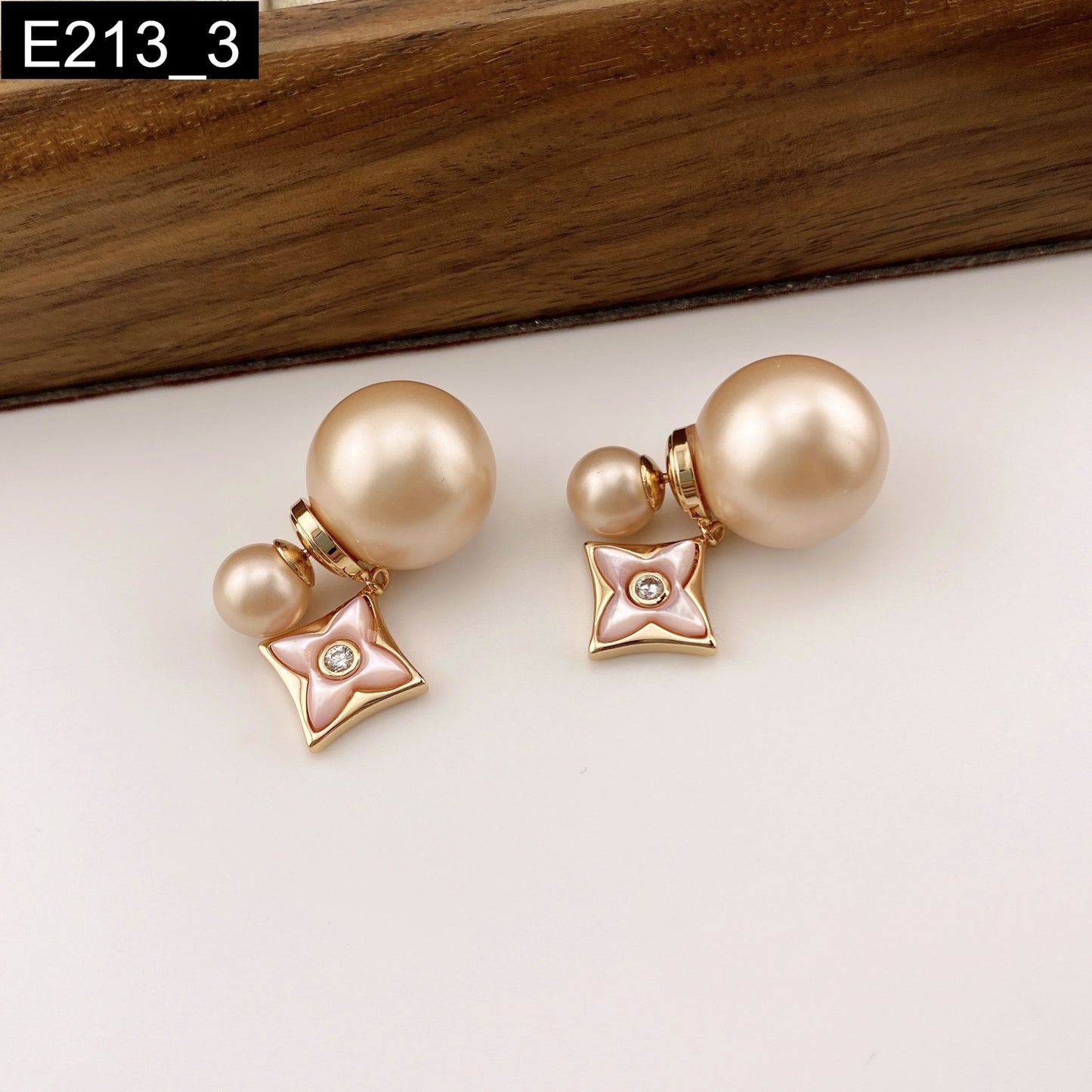 Blush Bloom Stud Earring - E213