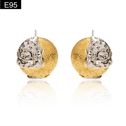 Metallic Stud Earring - E95