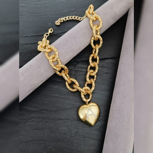 Initial Heart Pendant Neckchain