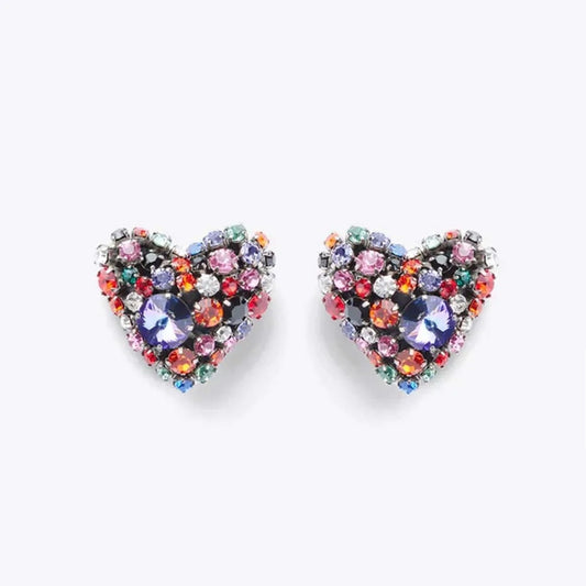 Kaleidoscope Heart Earring