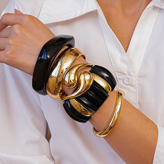 Labyrinth Bracelet Stack