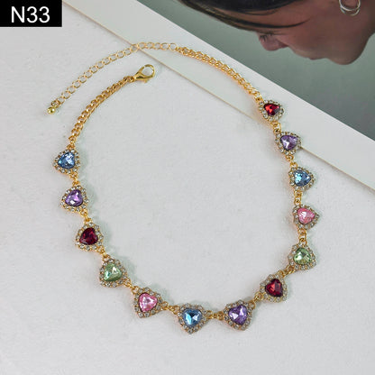 Multi Heart Choker - N33