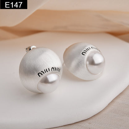 Matte Dome Earring - E147