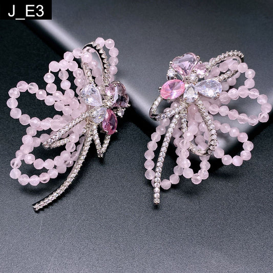 Rose Quartz Earring
