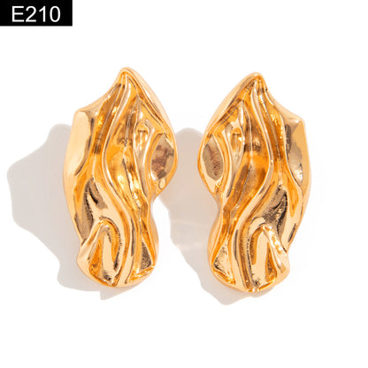 Golden Wave Earring - E210