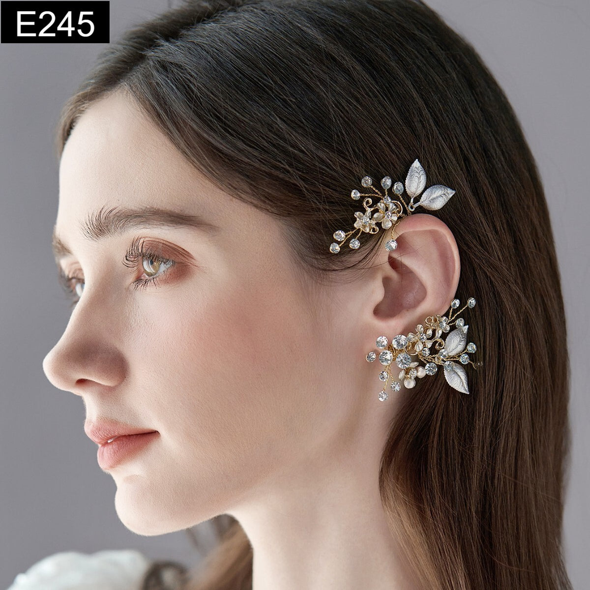 Silver Leaf Earcuff - E245