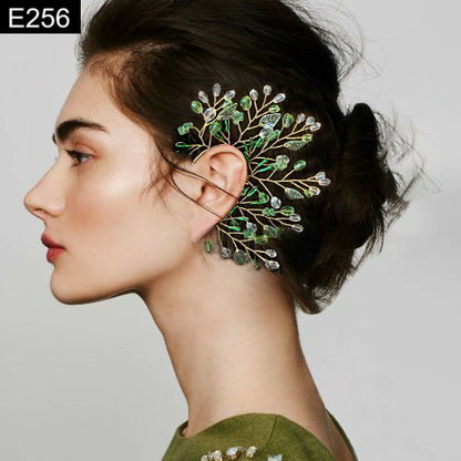 Emerald Dryad Earcuff - E256