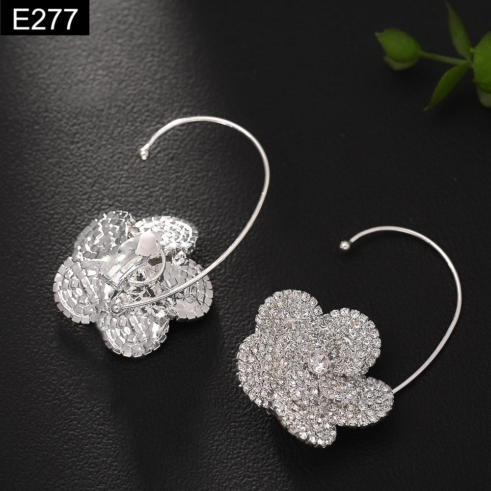 Camellia Arc Earring - E277
