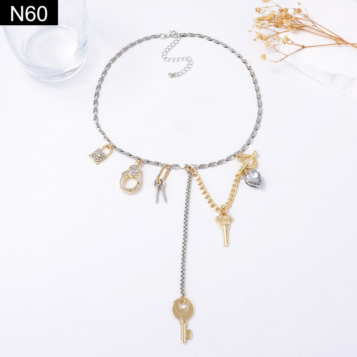 Enchanted Lock and Key Necklace - N60