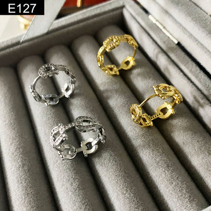 Link Hoop Earring - E127